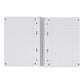 Oxford Recycling Collegeblock A5+, 80 Blatt, kariert mit Rand links, 90 g/m², 6fach gelocht