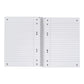 Oxford Recycling Collegeblock A5+, 80 Blatt, liniert mit Rand links, 90 g/m², 6fach gelocht