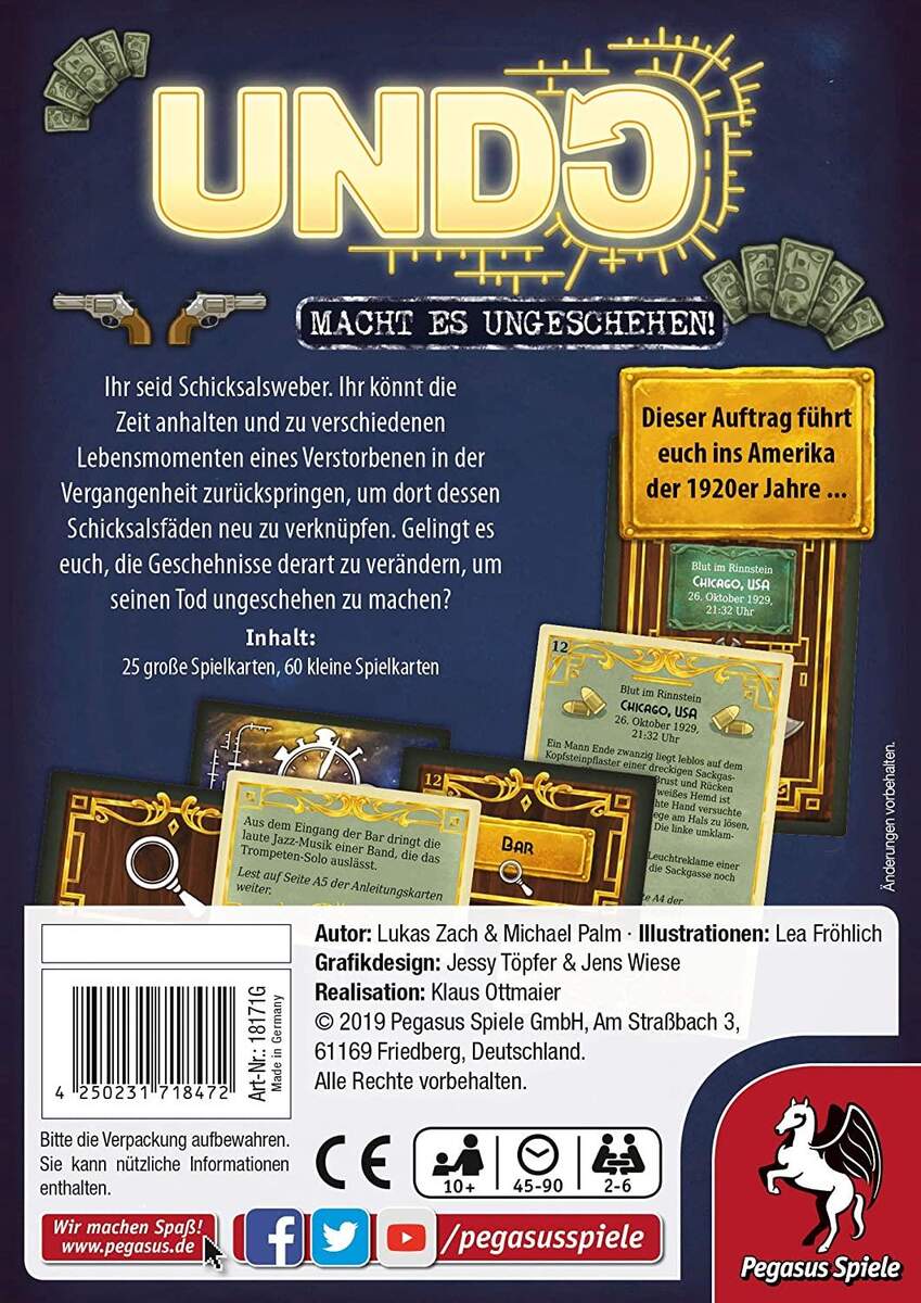 Pegasus Spiele Undo Blut im Rinnstein