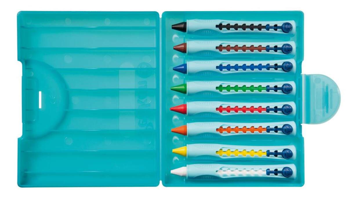 Pelikan griffix® 1 Wachsschreiber in Schiebehülse, 8 Stück