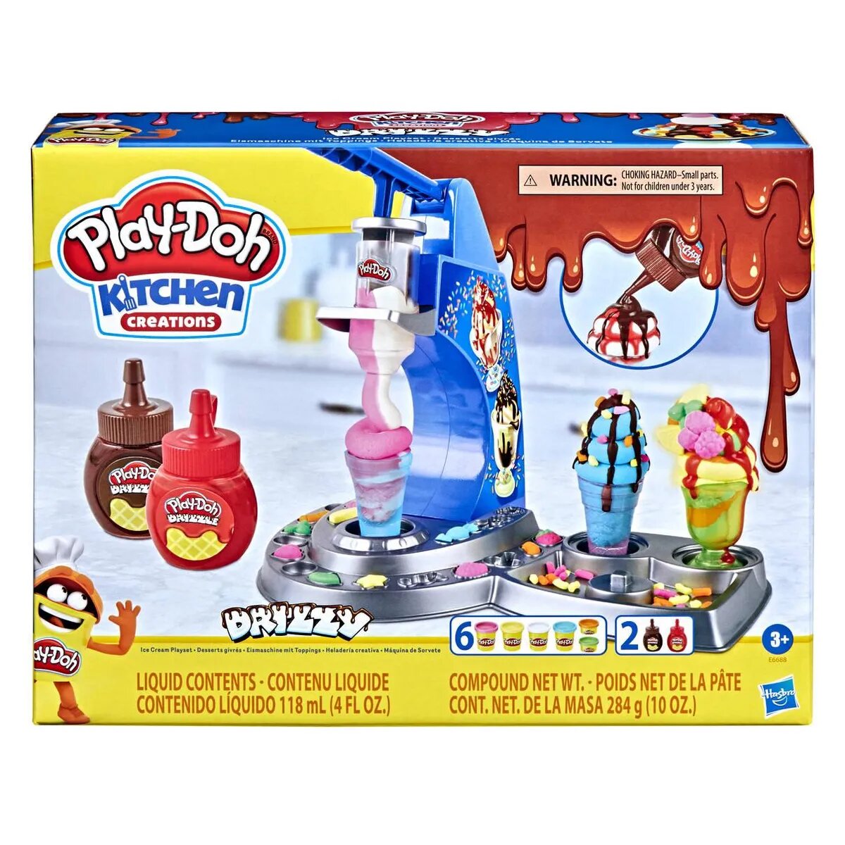 Play-Doh Drizzy Eismaschine mit Toppings