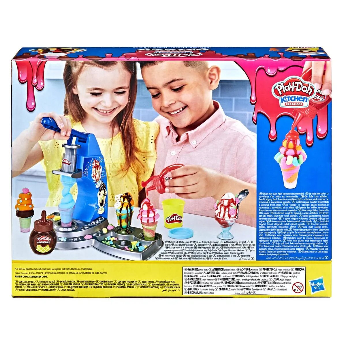 Play-Doh Drizzy Eismaschine mit Toppings
