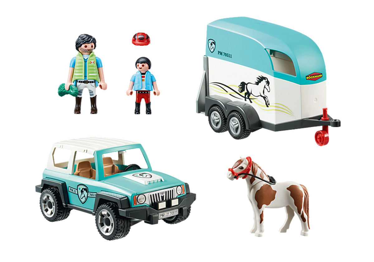 PLAYMOBIL® 70511 PKW mit Ponyanhänger