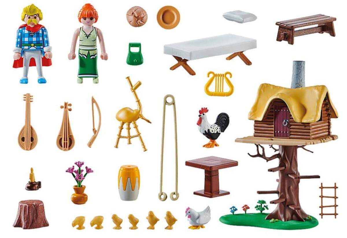 PLAYMOBIL® 71016 Asterix: Troubadix mit Baumhaus