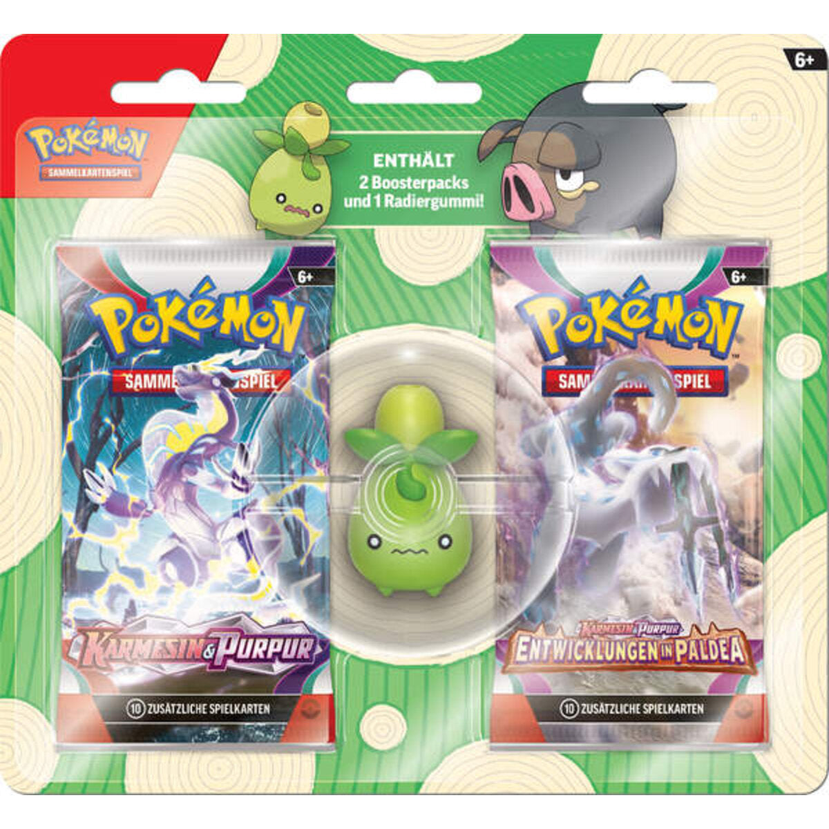 Pokemon Back to School Ferkuli / Olini, 1 Stück, 2-fach sortiert