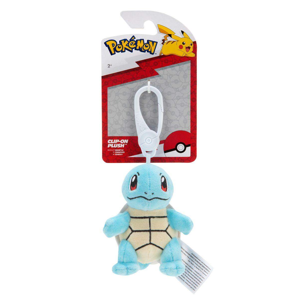 Pokemon Clip-On Plüsch 9 cm, 1 Stück, 4-fach sortiert
