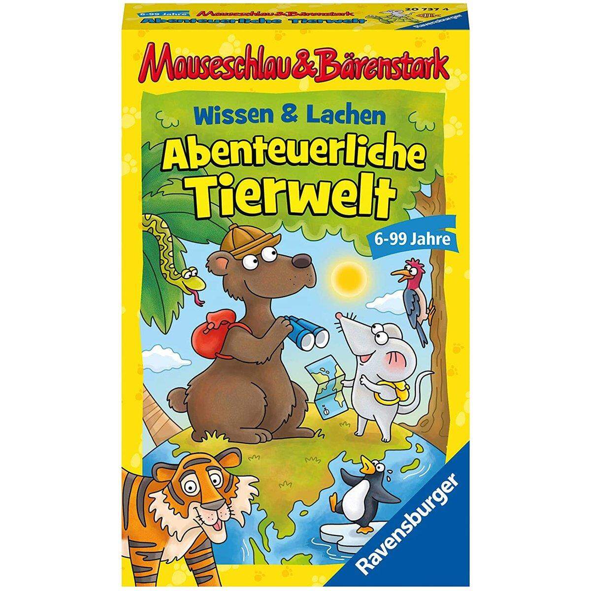 Ravensburger Mauseschlau & Bärenstark, Wissen & Lachen - Abenteuerliche Tierwelt