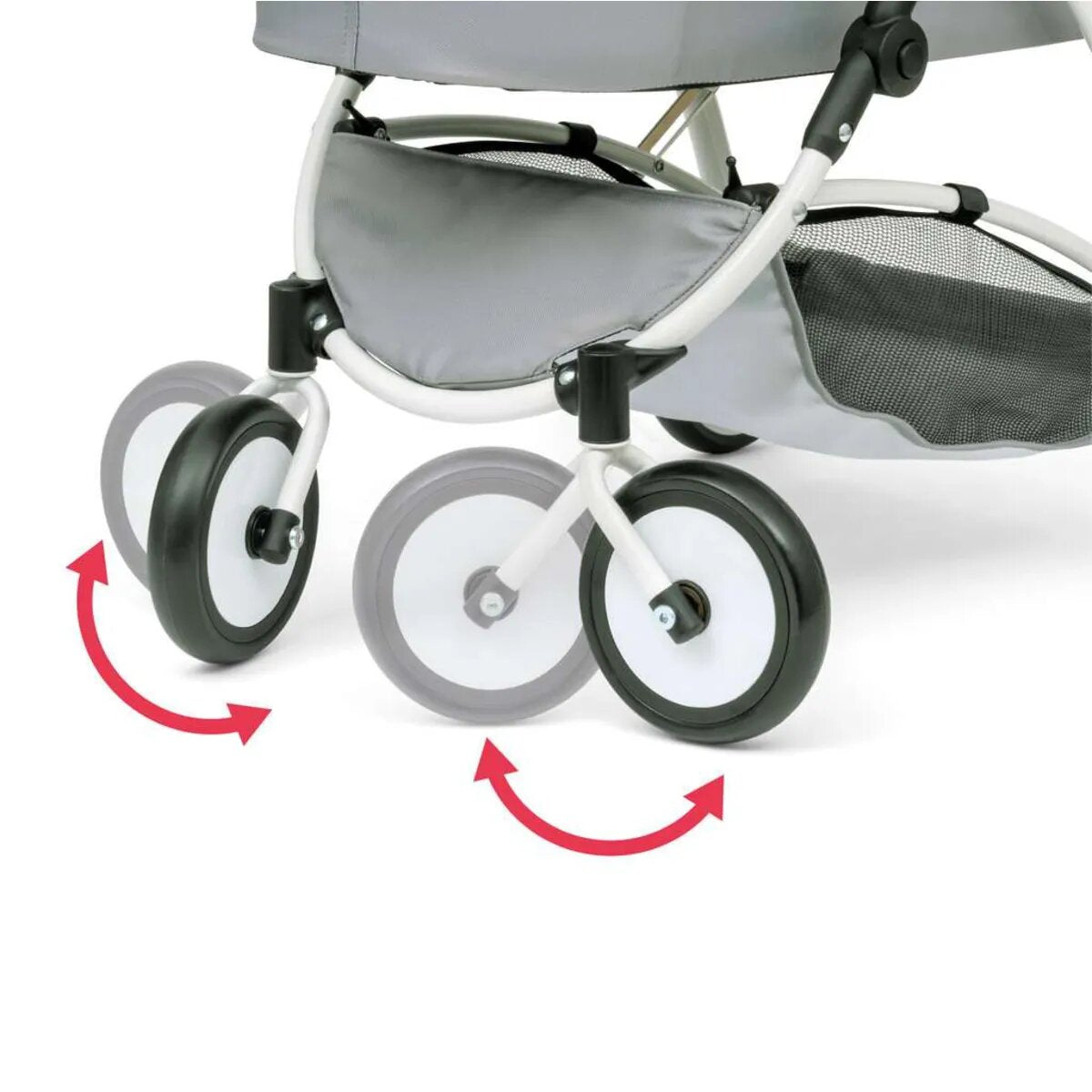 Ravensburger Puppenwagen Spin Grau mit Schwenkrädern