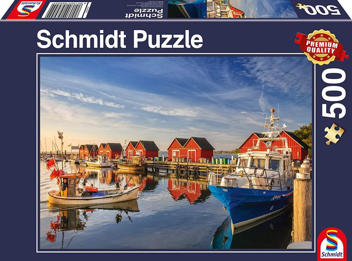 Schmidt Spiele Puzzle - 500 Teile Fischereihafen Weiße Wiek