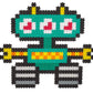 Schmidt Spiele Puzzle - Jixels Roboter, 700 Teile, 2 Motive mit Designvorlage