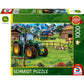 Schmidt Spiele Puzzle - Alpenvorland mit Traktor: John Deere 6120M, 1000 Teile