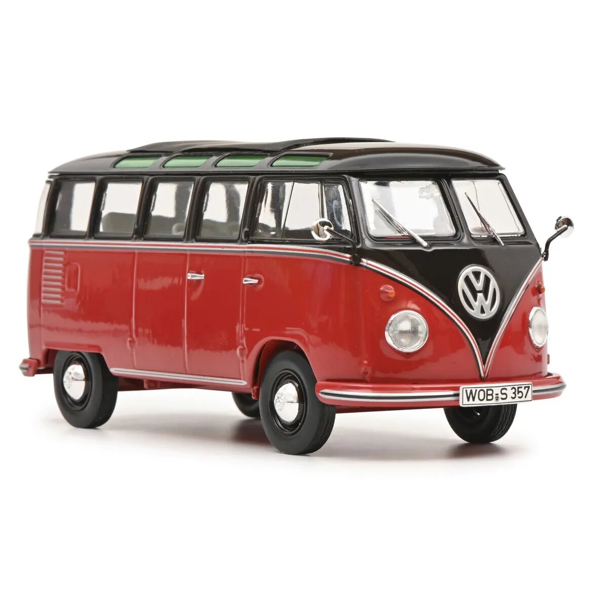 Schuco VW T1b Samba schwarzbr. 1:32