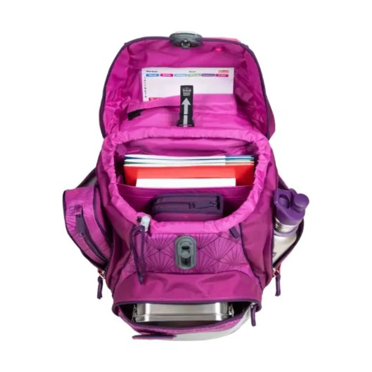Scout Schulranzen-Set Alpha Exklusiv Safety Light Diamond Princess, 5-teilig