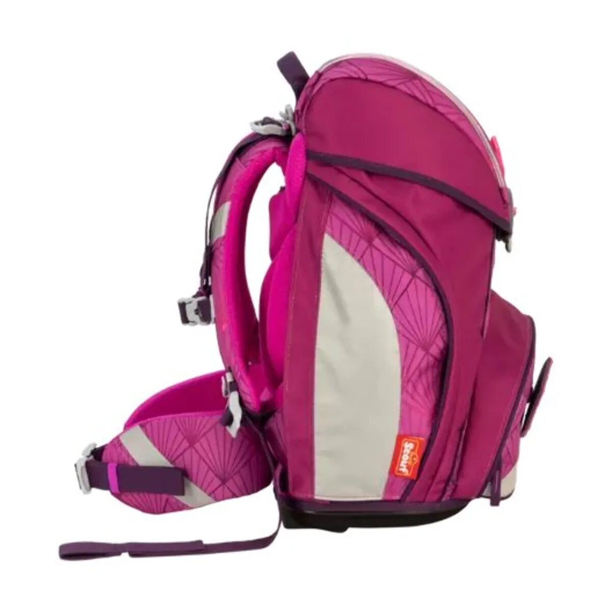 Scout Schulranzen-Set Alpha Exklusiv Safety Light Diamond Princess, 5-teilig