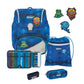 Scout Schulranzen-Set Genius Exklusiv Safety Light Funny Freaks, 5-teilig