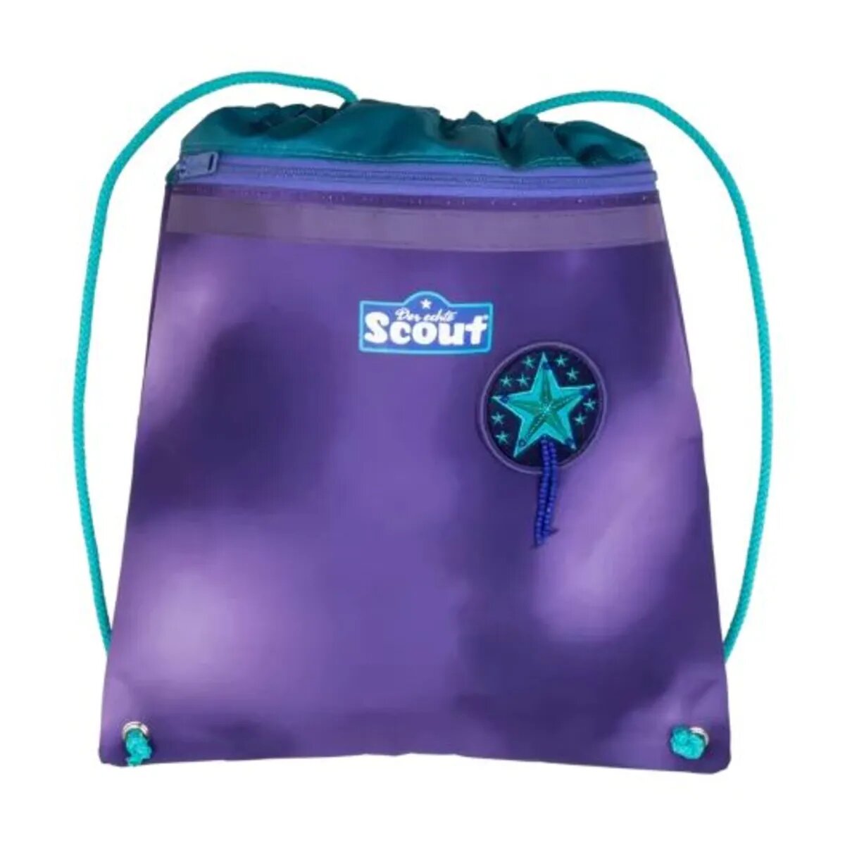 Scout Schulranzen-Set Sunny II Exklusiv Superflash Purple Magic, 4-teilig