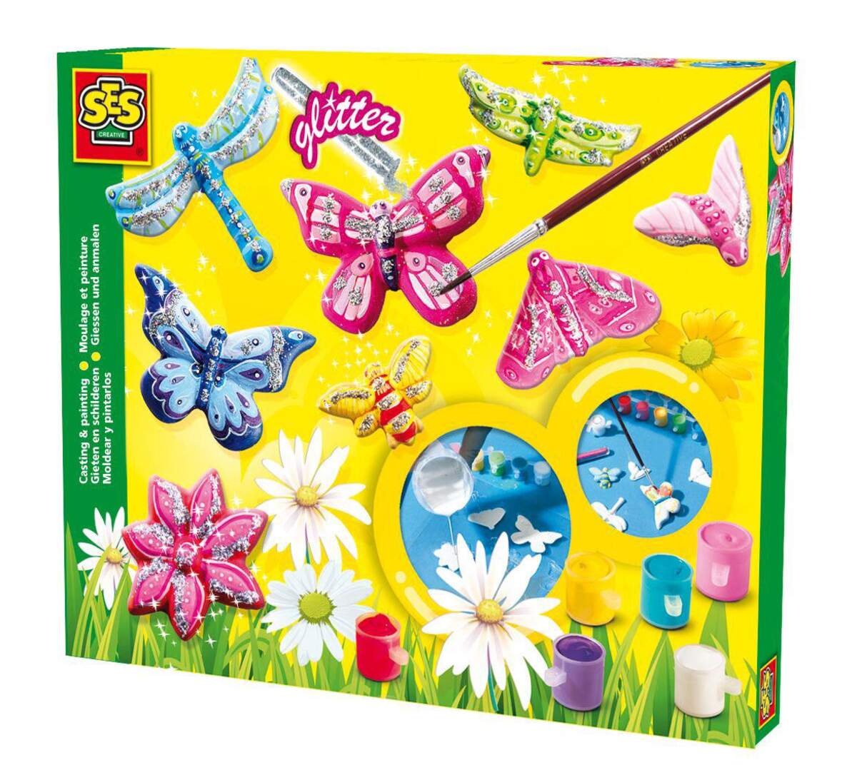 SES Creative 01131 Glitzerschmetterlinge gießen