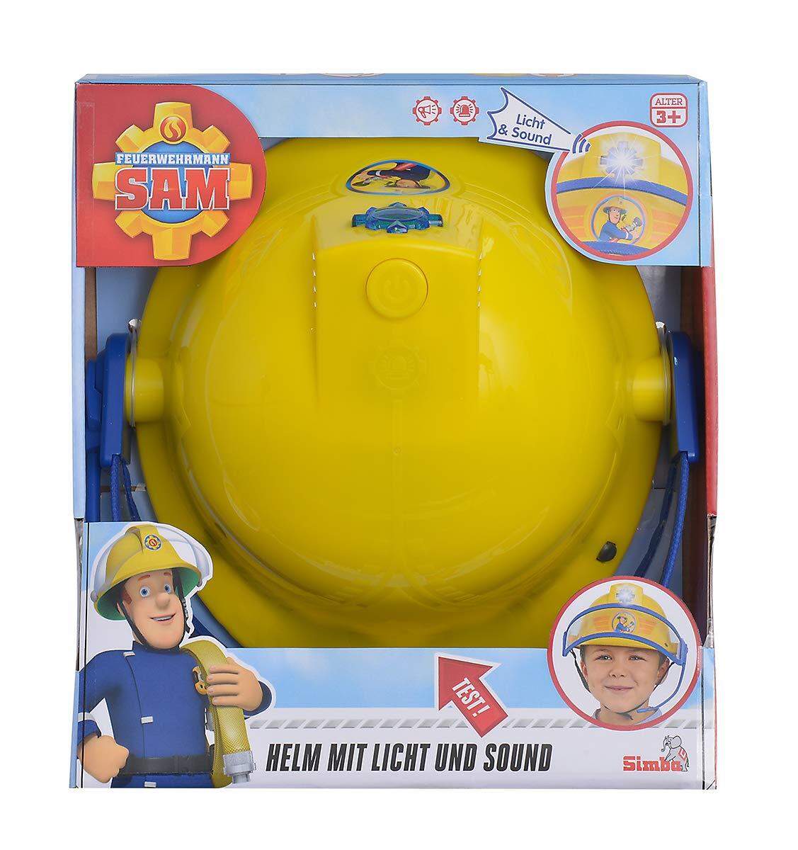 Simba Feuerwehrmann Sam Feuerwehr Helm mit Sirenen Sound & Licht
