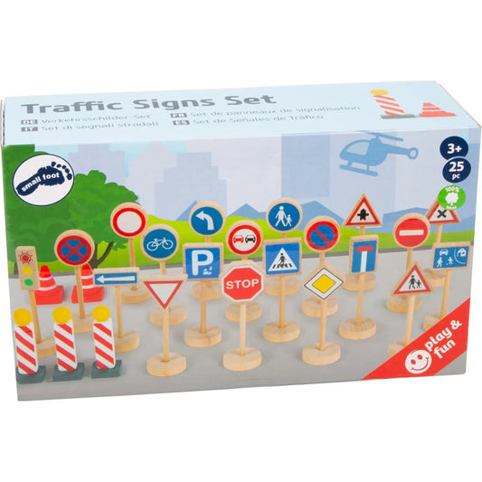 small foot Verkehrsschilder-Set, 25 Teile