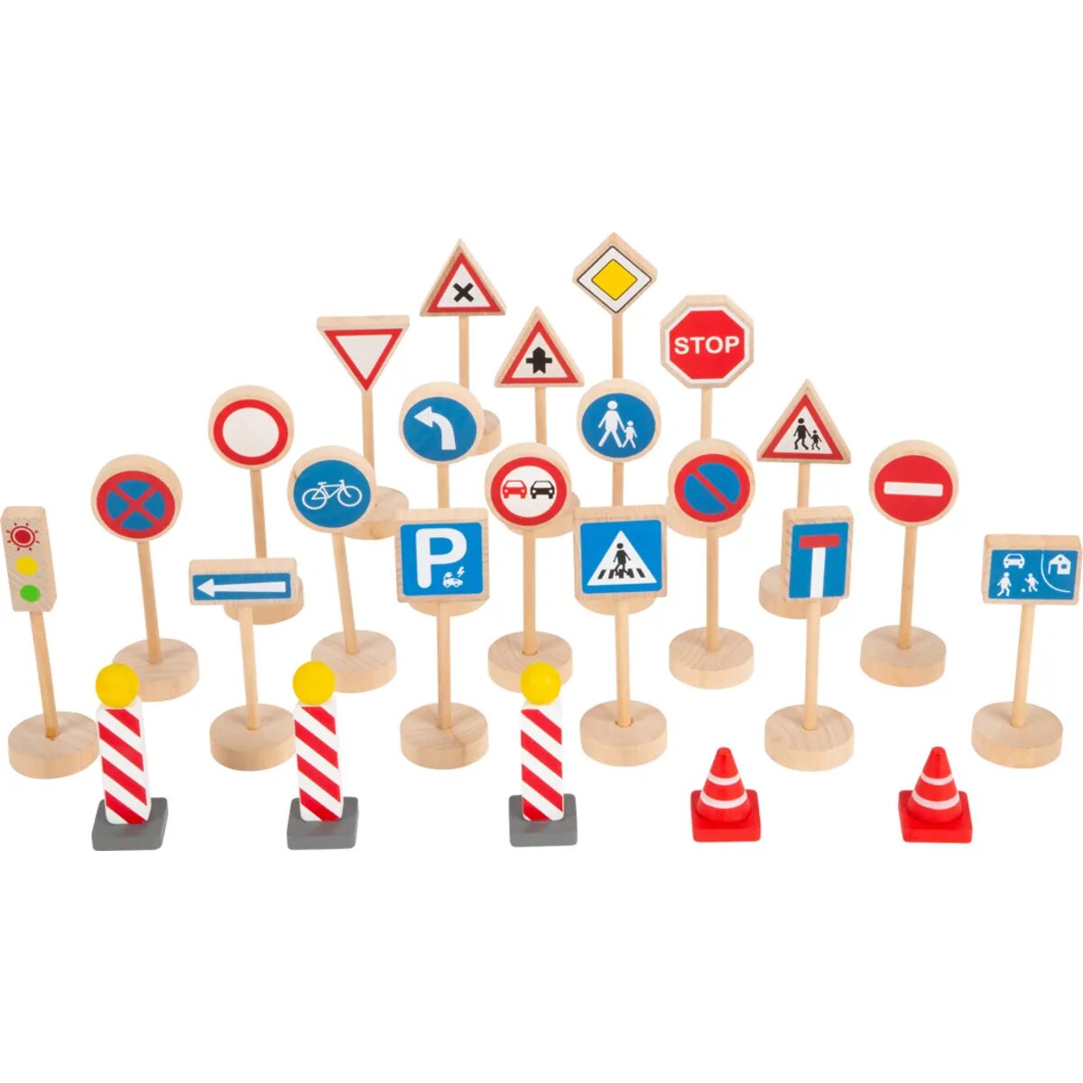 small foot Verkehrsschilder-Set, 25 Teile