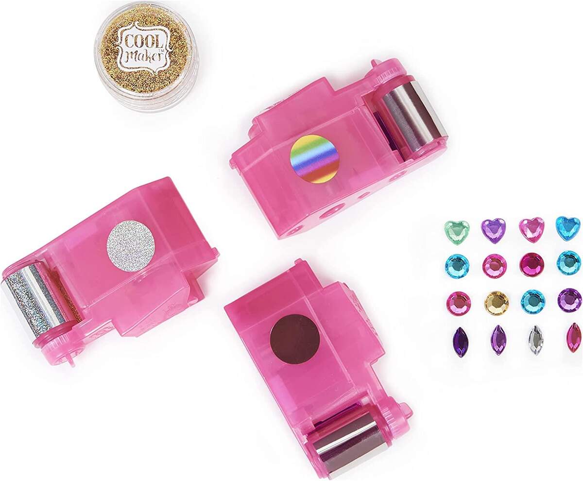 Spin Master Cool Maker Shimmer Me Tattoo Nachfüll Set - 120+ Aufkleber, 3 Metallicfolien und Glitzer