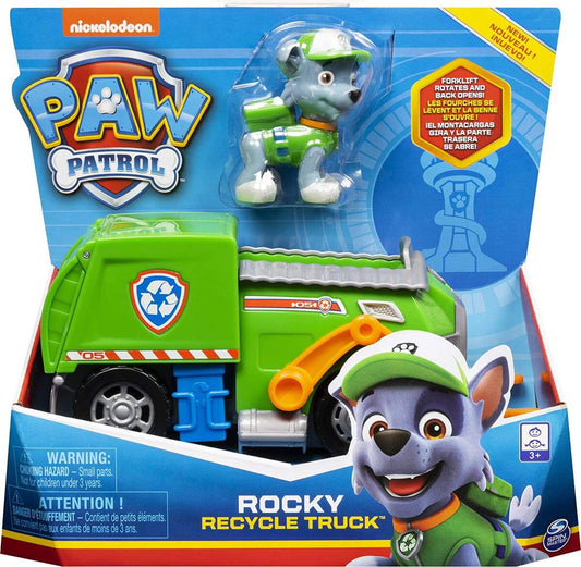 Spin Master Paw Patrol - Recycling Fahrzeug mit Rocky Figur