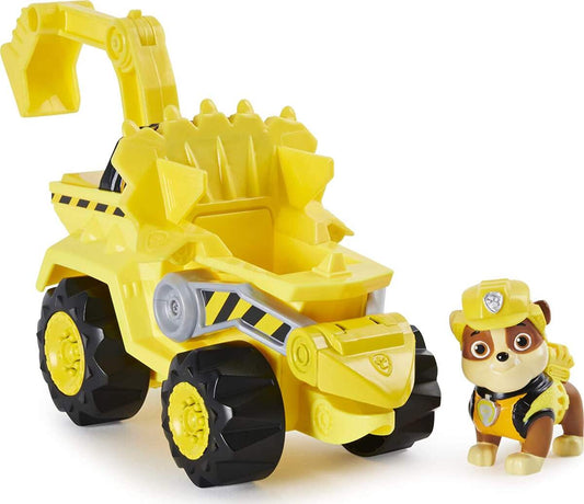 Spin Master Paw Patrol - Dino Rescue – Rubble – Set Charakter & Deluxe Fahrzeug