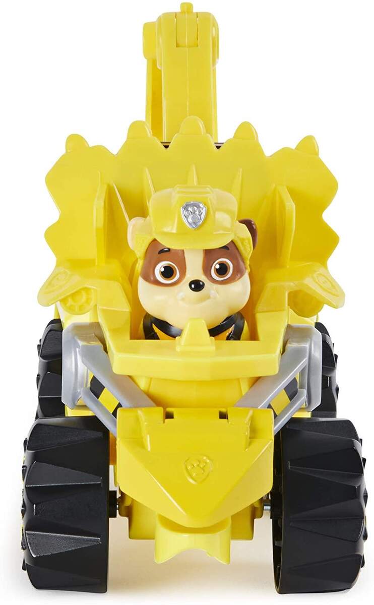 Spin Master Paw Patrol - Dino Rescue – Rubble – Set Charakter & Deluxe Fahrzeug