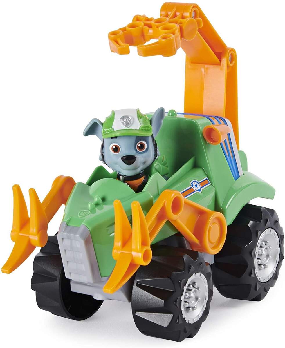 Spin Master Paw Patrol - Dino Rescue Rocky und Deluxe Fahrzeug