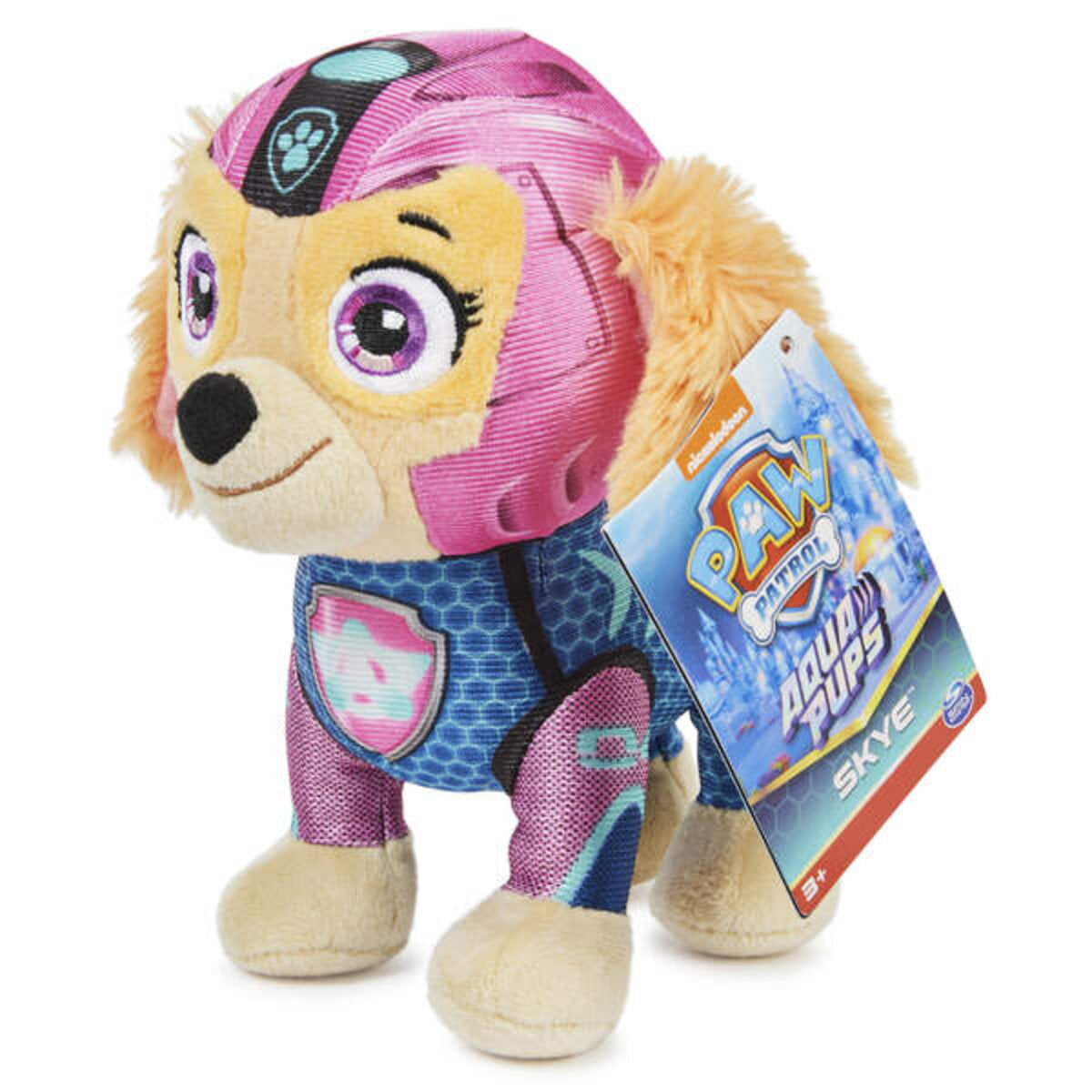 Spin Master Paw Patrol Aqua Pups Basic Plüsch 20 cm, 1 Stück, 5-fach sortiert