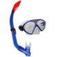 Splash & Fun Tauchermaske mit Schnorchel, blau