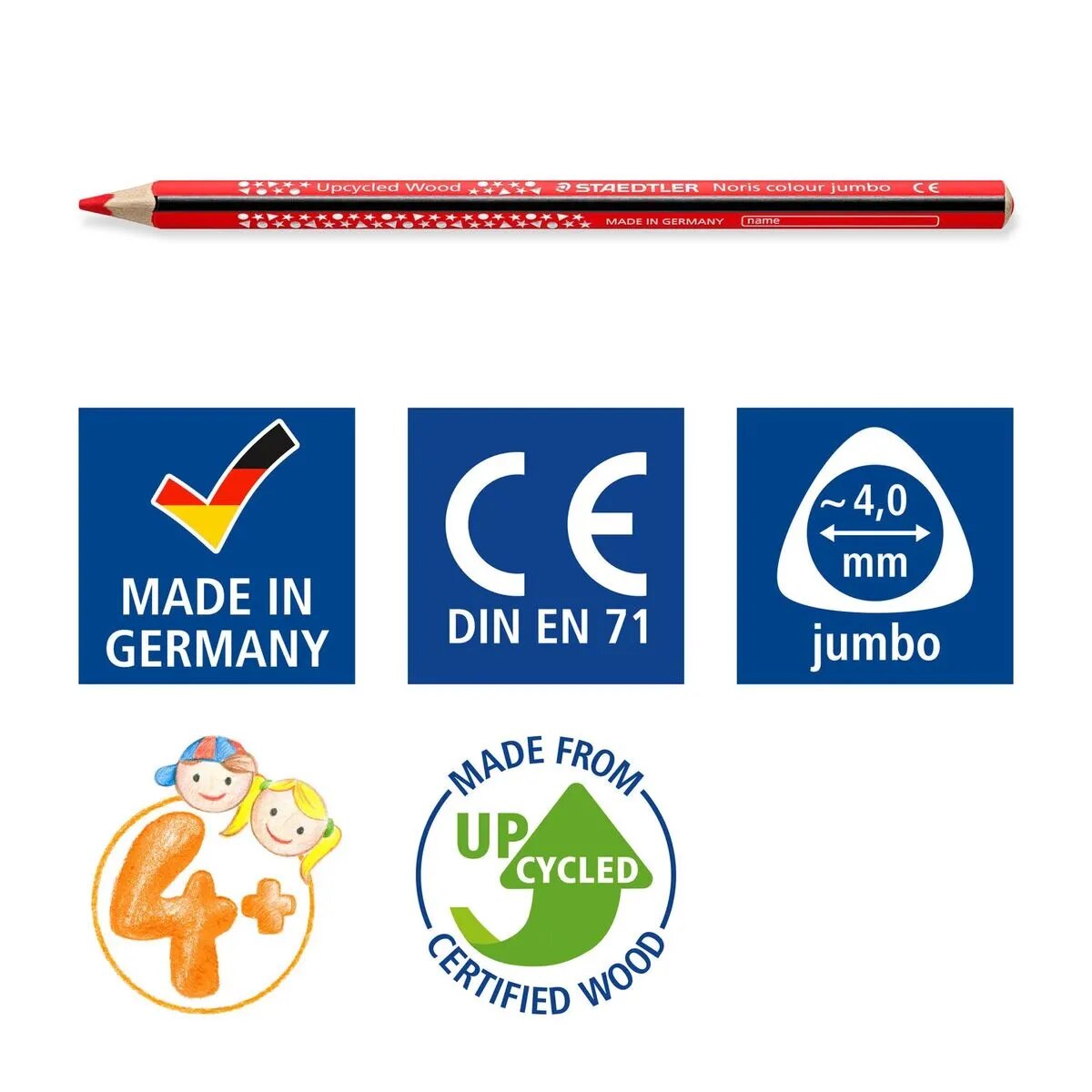 STAEDTLER® Noris® colour jumbo 188 Buntstifte, 12er Packung