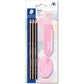 STAEDTLER® Pastell Set 61, mit 3 Bleistiften, 1 Radierer, 1 Spitzer sortiert