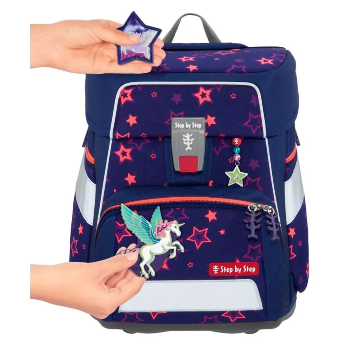 Step by Step SPACE SHINE Schulranzen-Set "Pegasus Night Nuala", 5-teilig