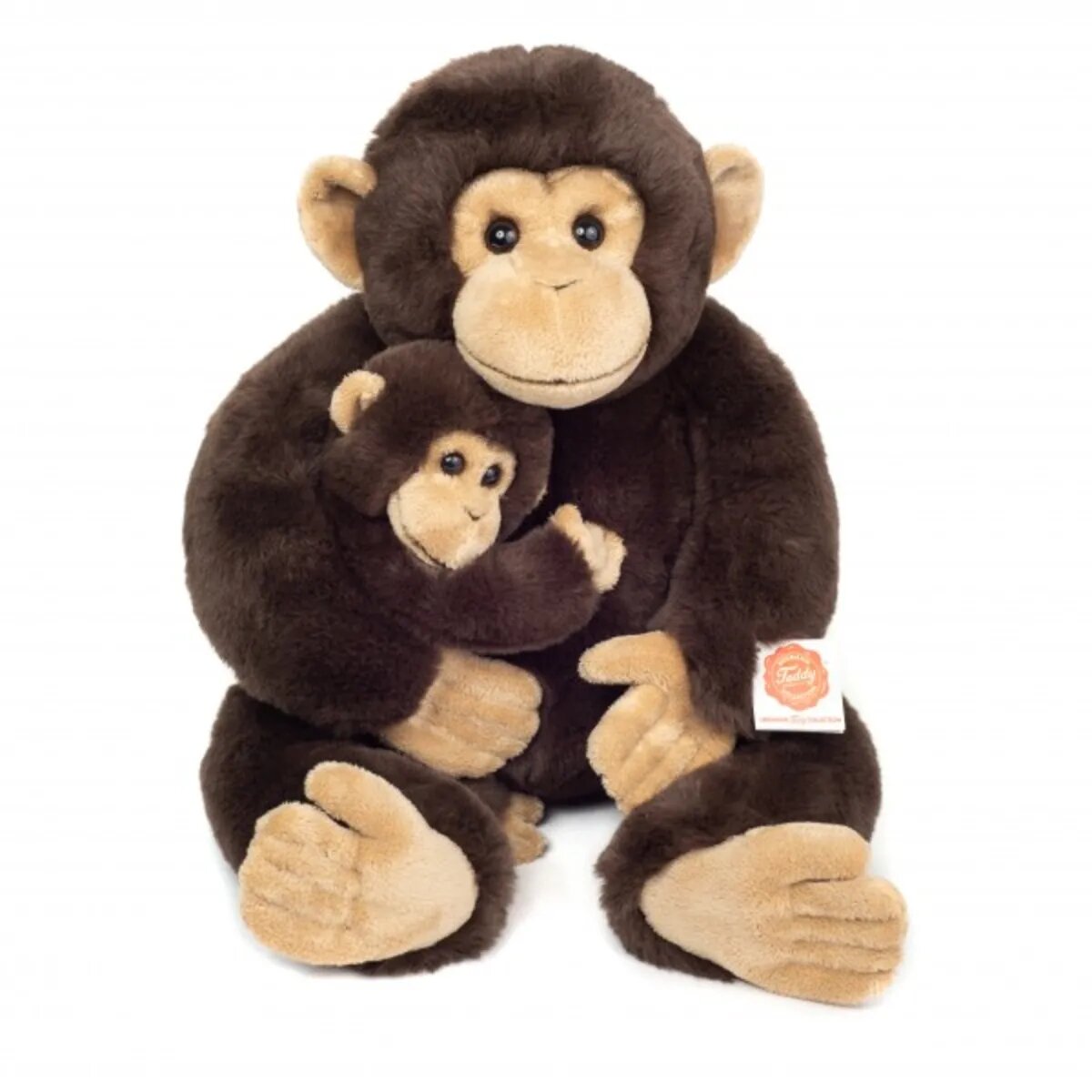 Teddy Herrmann Schimpanse mit Baby 40 cm