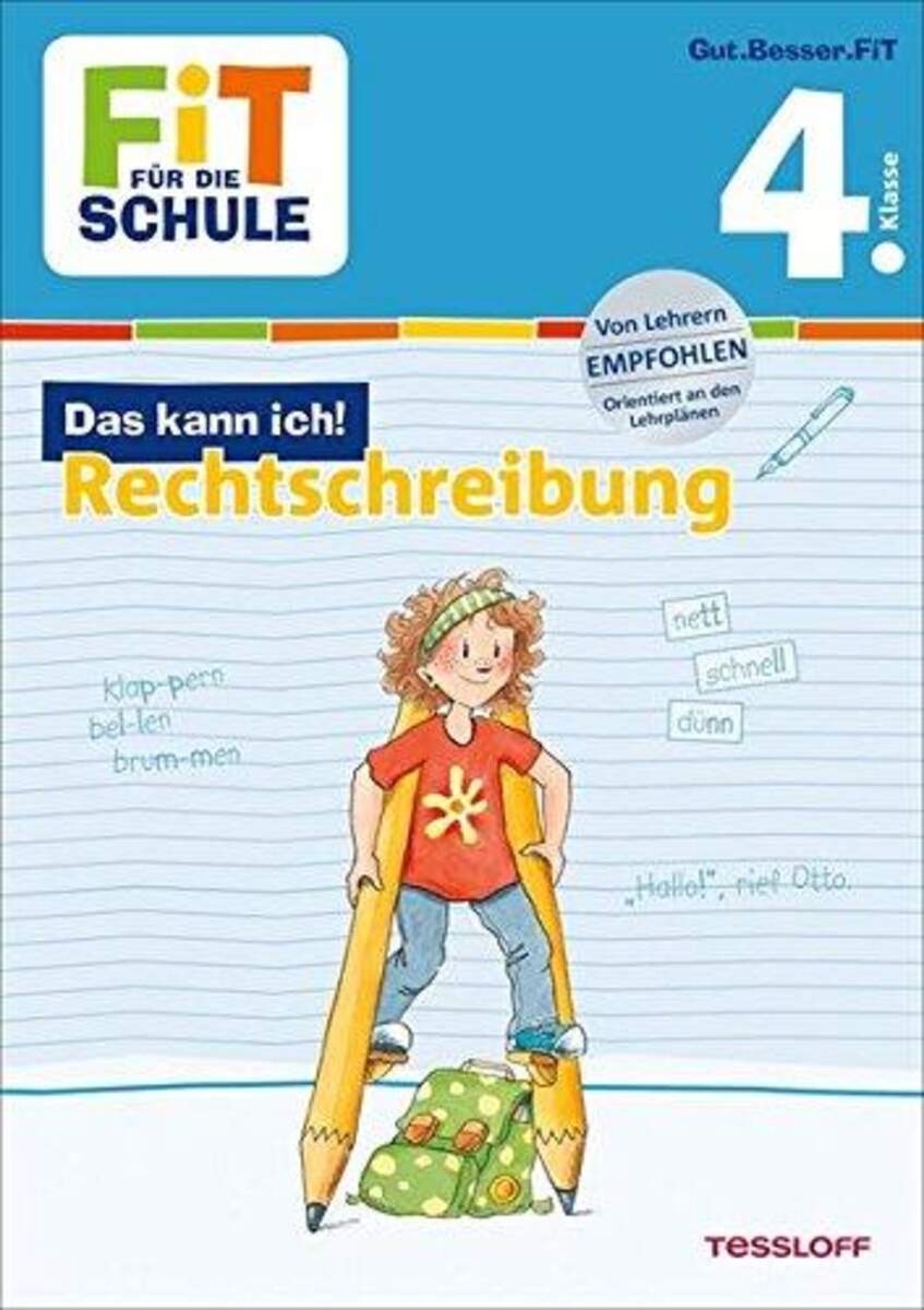 Tessloff Fit für die Schule - Das kann ich: Rechtschreibung 4. Klasse