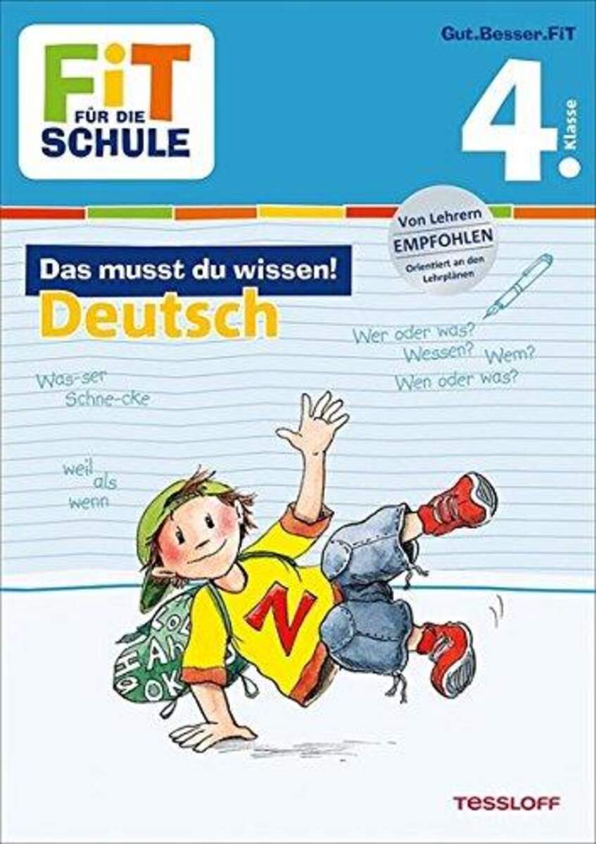 Tessloff Fit für die Schule - Das musst du wissen: Deutsch 4. Klasse