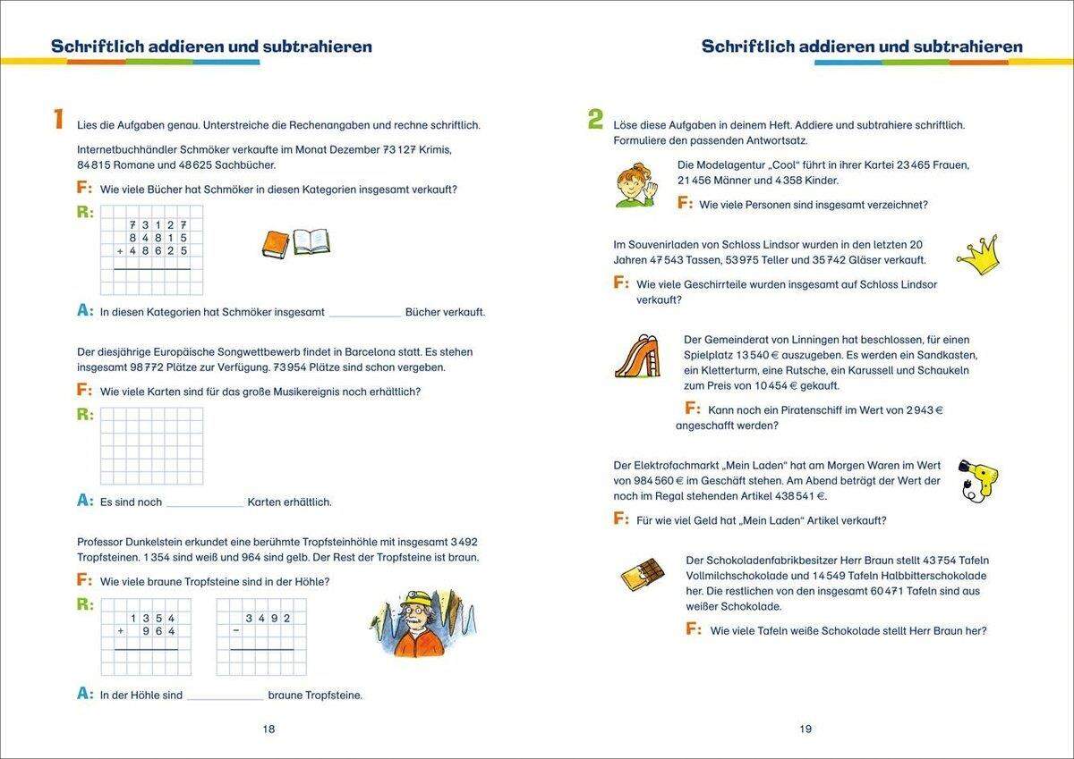 Tessloff Fit für die Schule - Das kann ich: Textaufgaben einfach lösen 4. Klasse