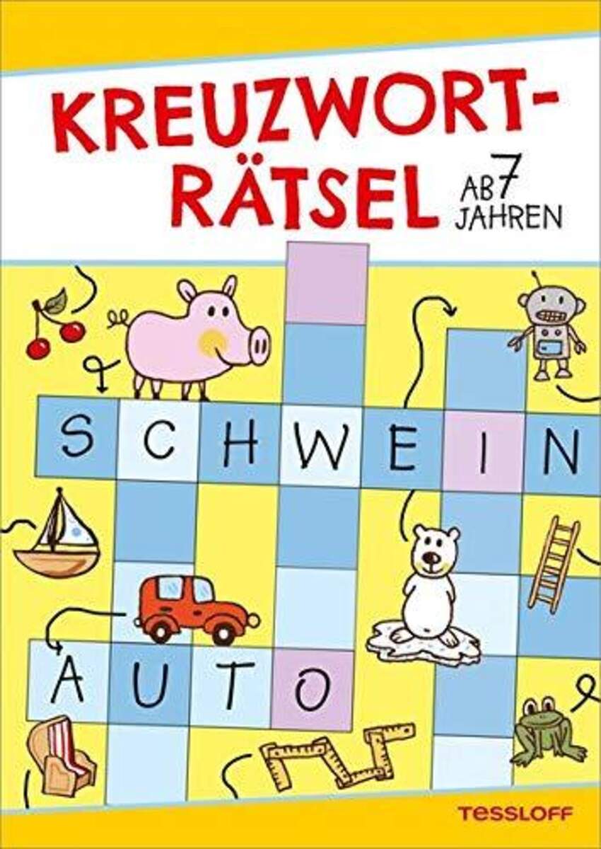 Tessloff Kreuzworträtsel ab 7 Jahren(Gelb/Schwein)