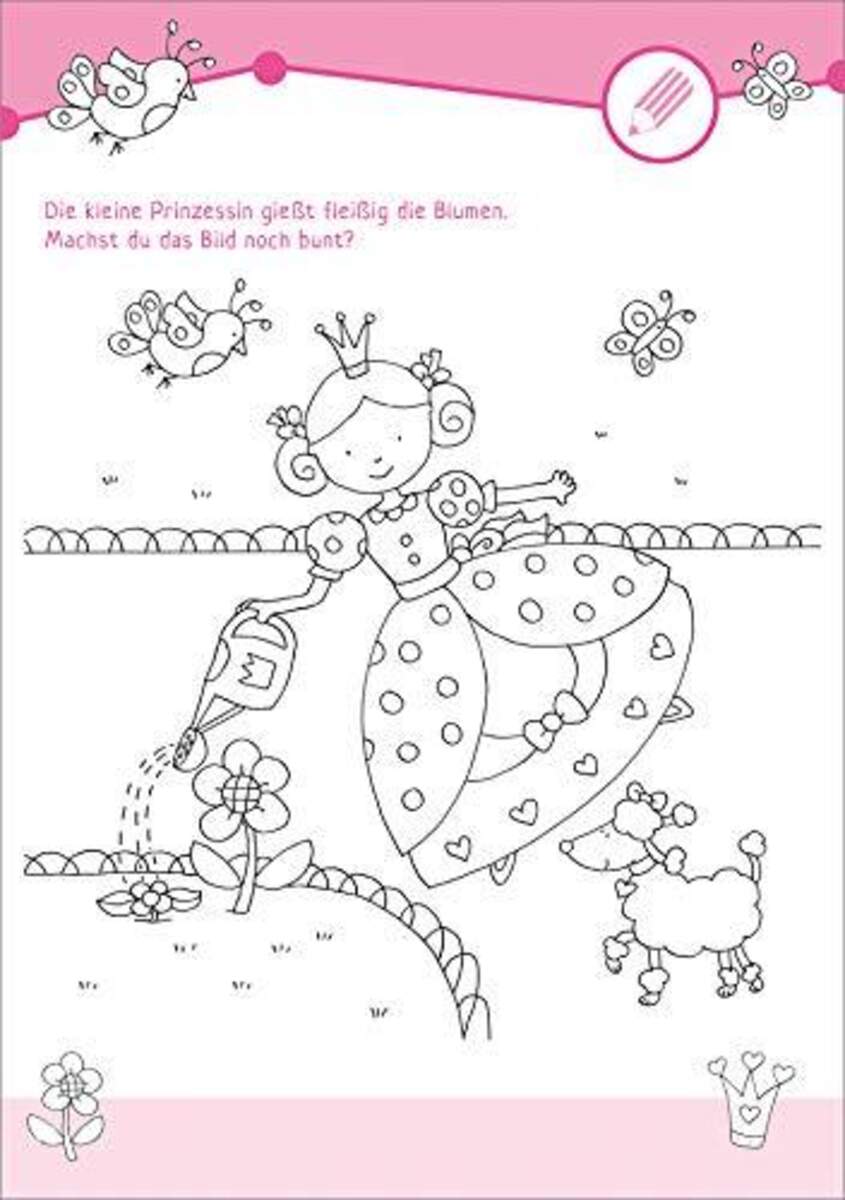 Tessloff Mein dicker Punkt zu Punkt Rätselblock mit der kleinen Prinzessin. Von 1 bis 20