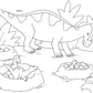 Tessloff Metallic-Sticker Malbuch. Dinosaurier