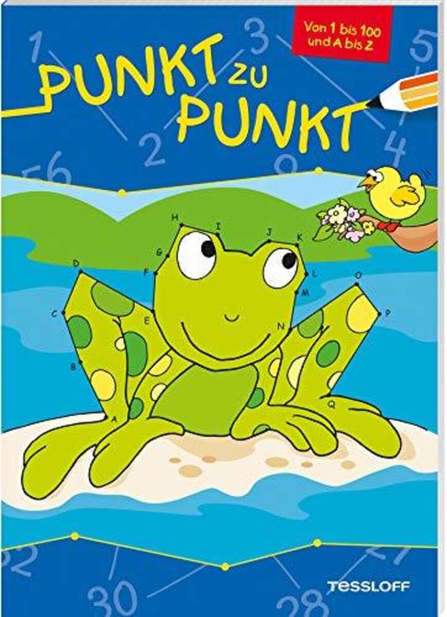 Tessloff Punkt zu Punkt 1 bis 100 und A bis Z (Frosch)
