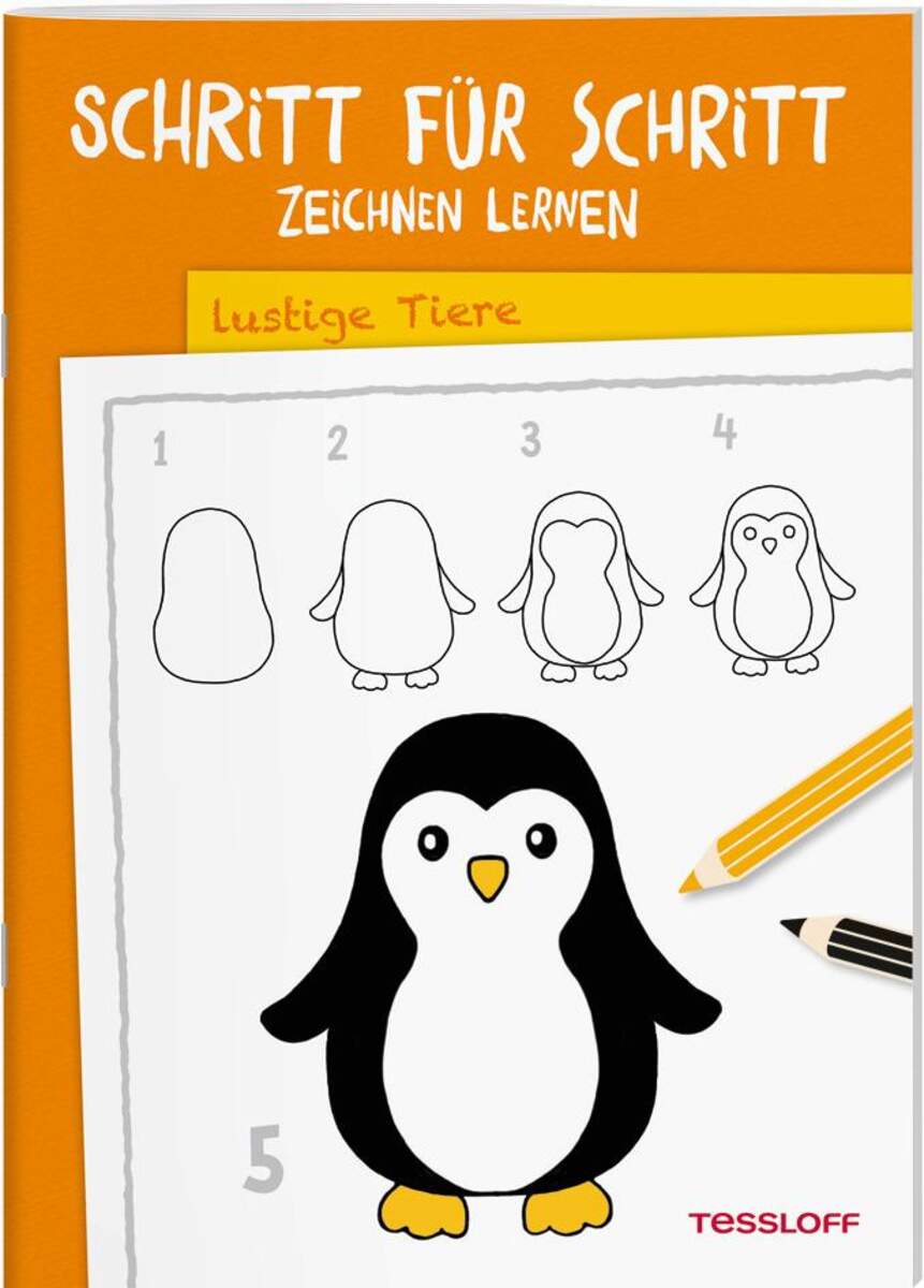 Tessloff Schritt für Schritt Zeichnen lernen Lustige Tiere
