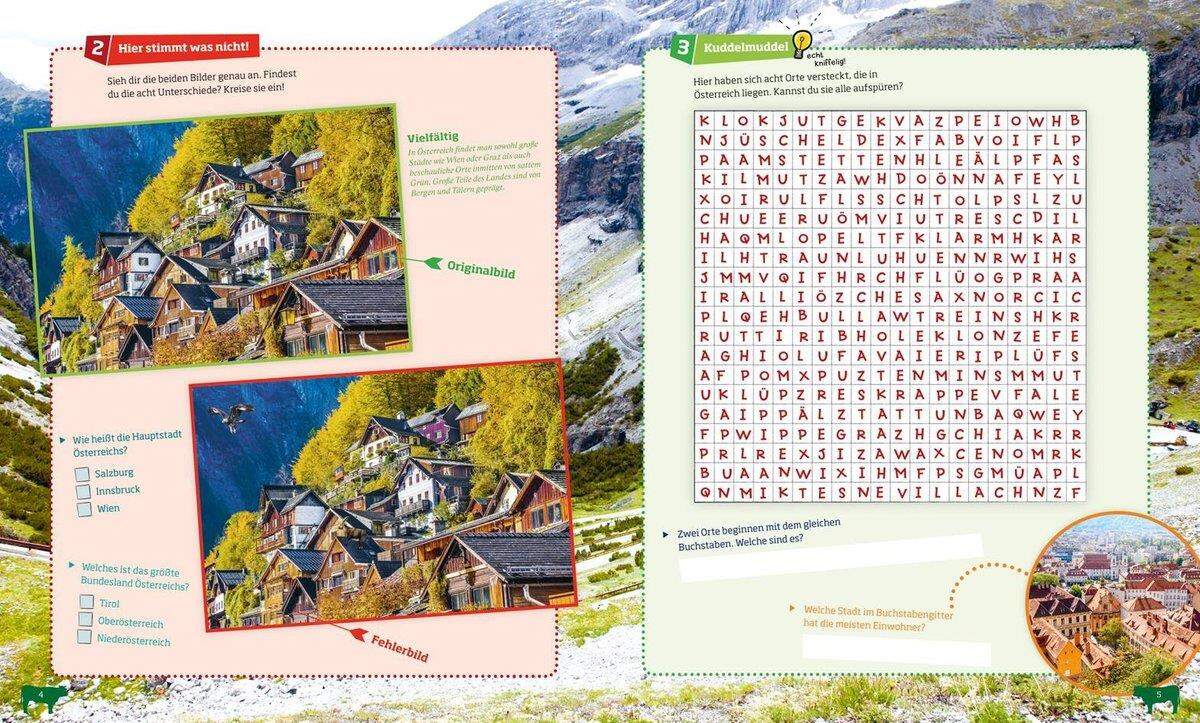 Tessloff WAS IST WAS - Österreich: Rätseln und Stickern