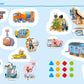 Tessloff WAS IST WAS Kindergarten Malen Rätseln Stickern. Auf der Baustelle
