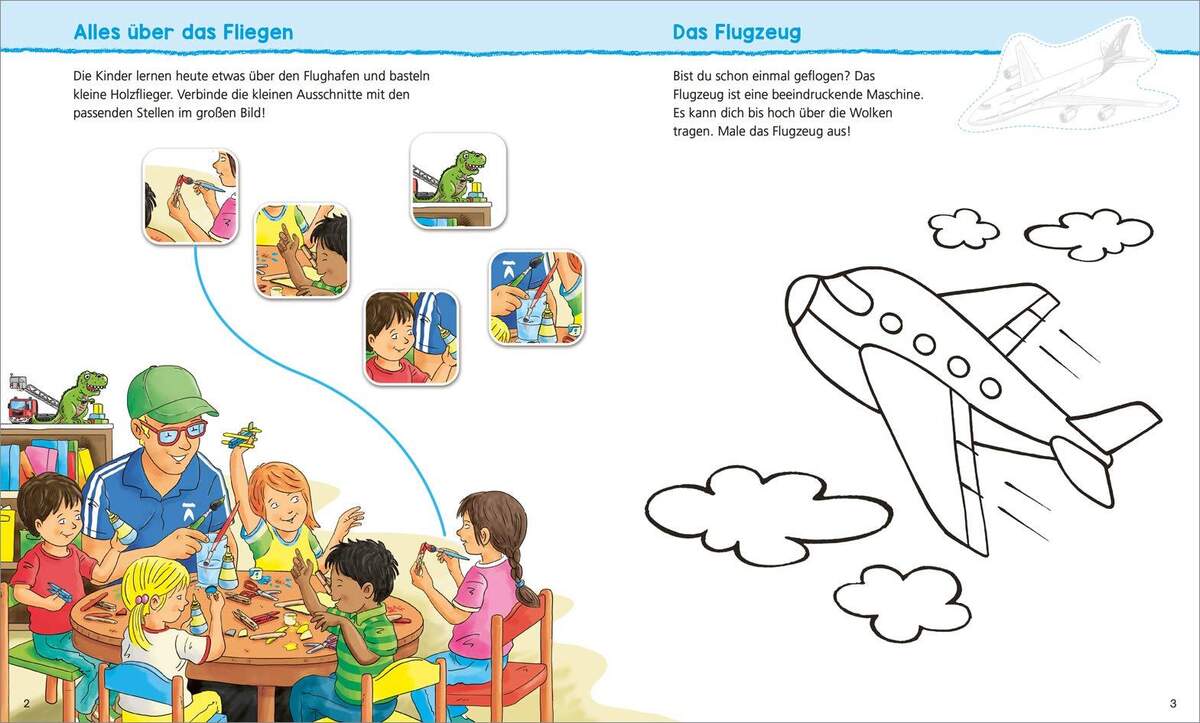 Tessloff WAS IST WAS Kindergarten Malen Rätseln Stickern Wir entdecken den Flughafen