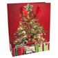 Trötsch Geschenktasche Weihnachts-Glitzer, 24 x 18 x 8 cm, 1 Stück, sortiert
