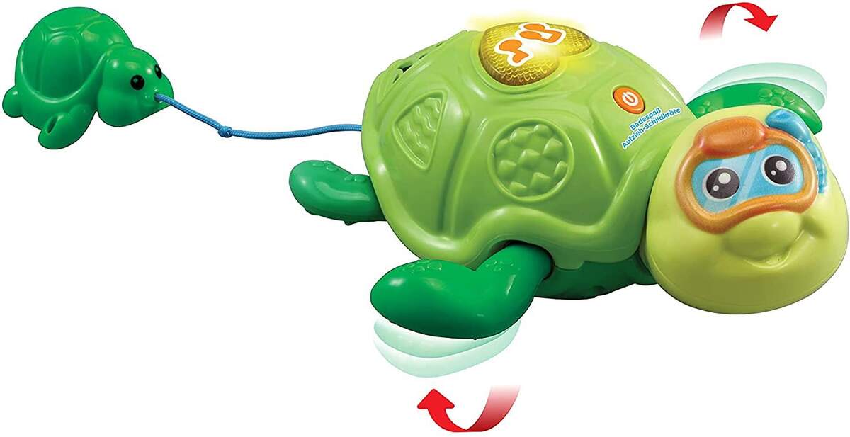 Vtech 80-547904 Großer Plansch Spaß, Aufzieh Schildkröte
