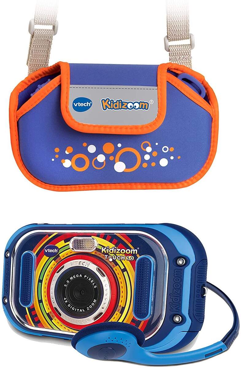 VTech KidiZoom Touch 5.0 blau inkl. Tragetasche Kinderkamera